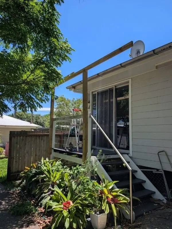 installation of roofing for deck in Springfield Lakes
