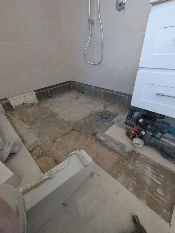 Shower area renovation